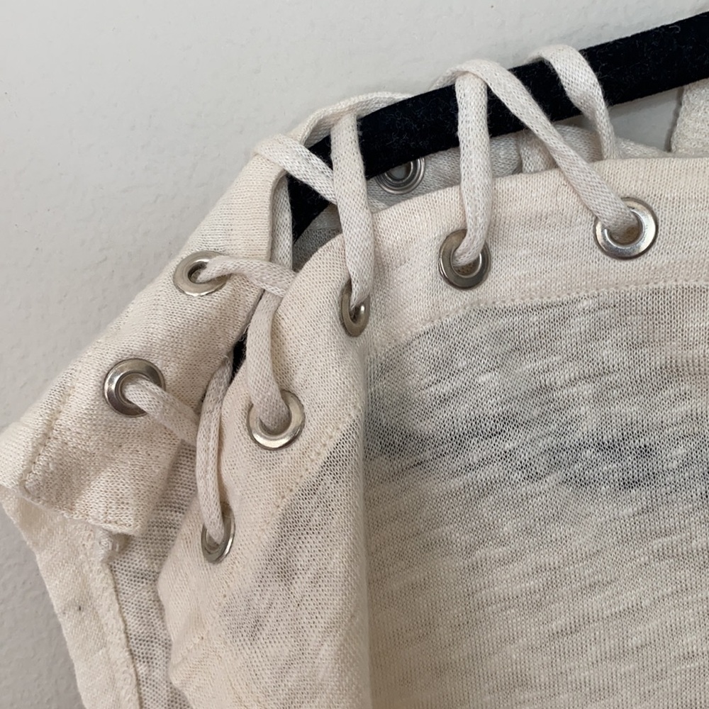 ⚪️ IRO Linen Lace Sleeve Top - Picture 7 of 10